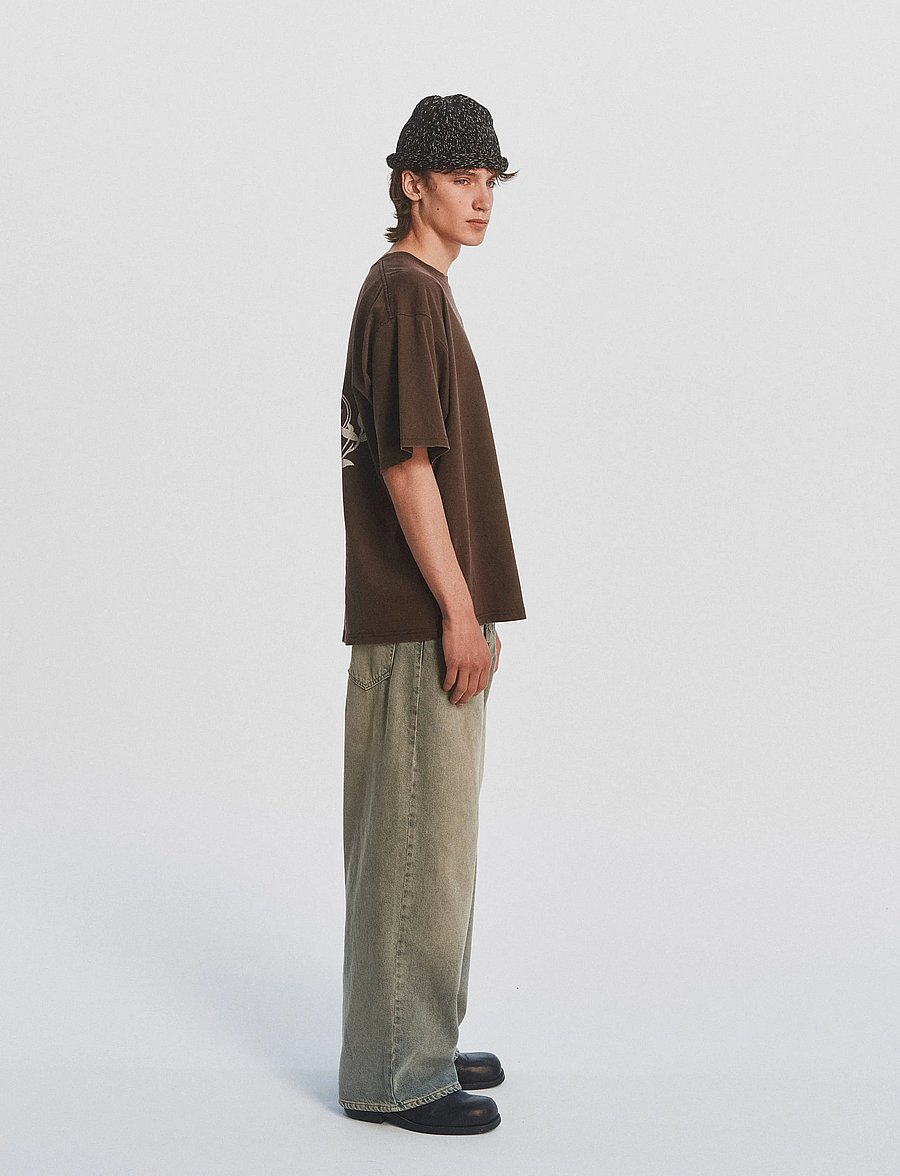 DEYS - Ventura Print T-Shirt - lühikeste varrukatega t-särgid - washed brown - 3