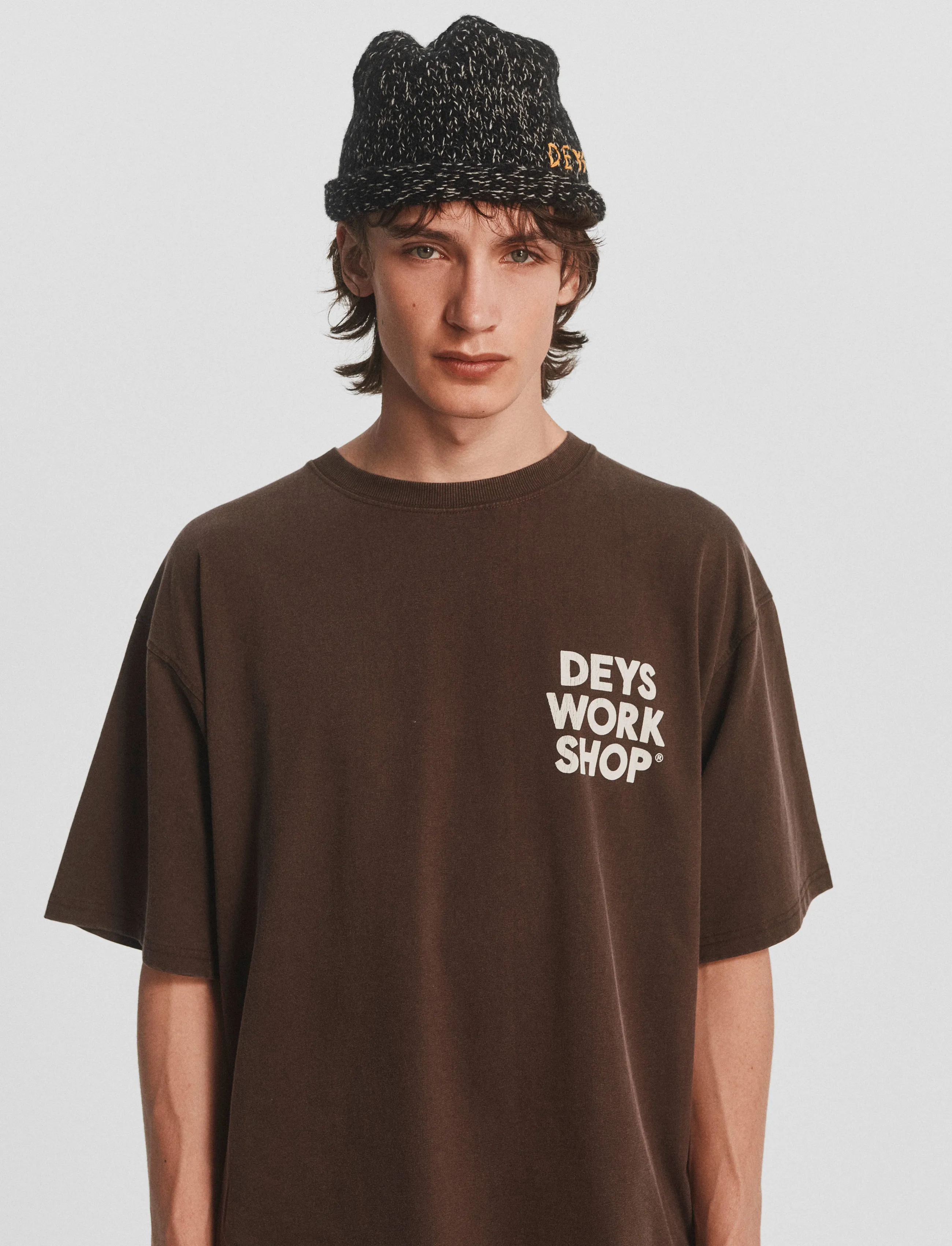 DEYS - Ventura Print T-Shirt - lühikeste varrukatega t-särgid - washed brown - 4