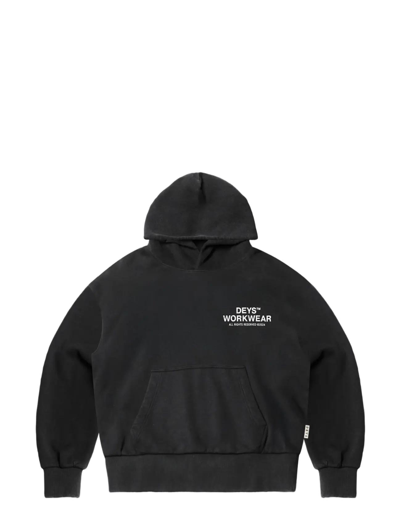 DEYS - Hillside Print Hoodie - kapuutsiga pusad - washed black - 1