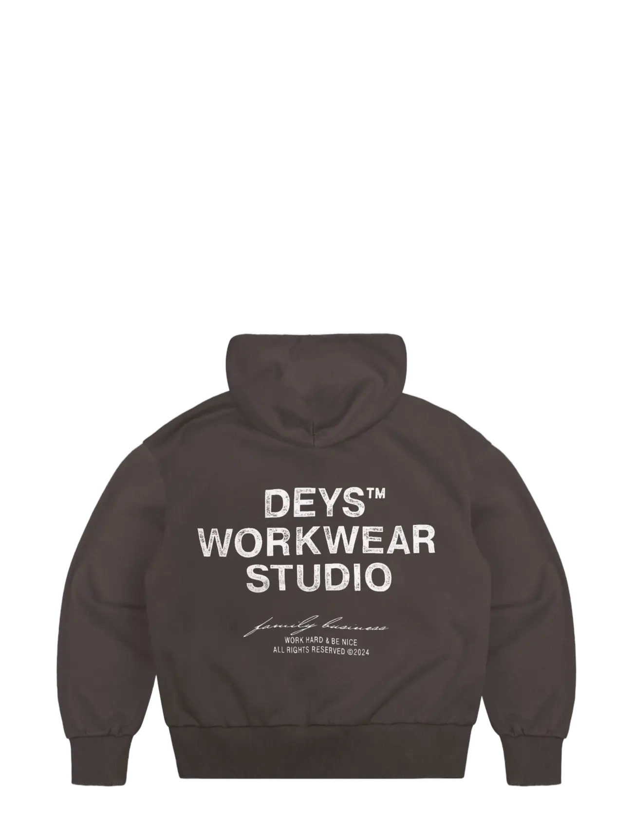 DEYS - Hillside Print Hoodie - kapuutsiga pusad - washed brown - 2