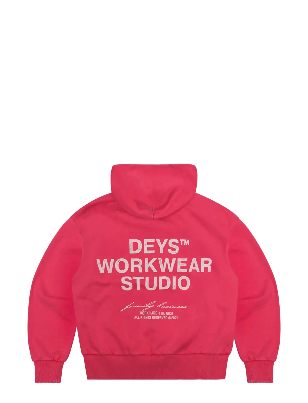 DEYS - Hillside Print Hoodie - kapuutsiga pusad - washed red - 2