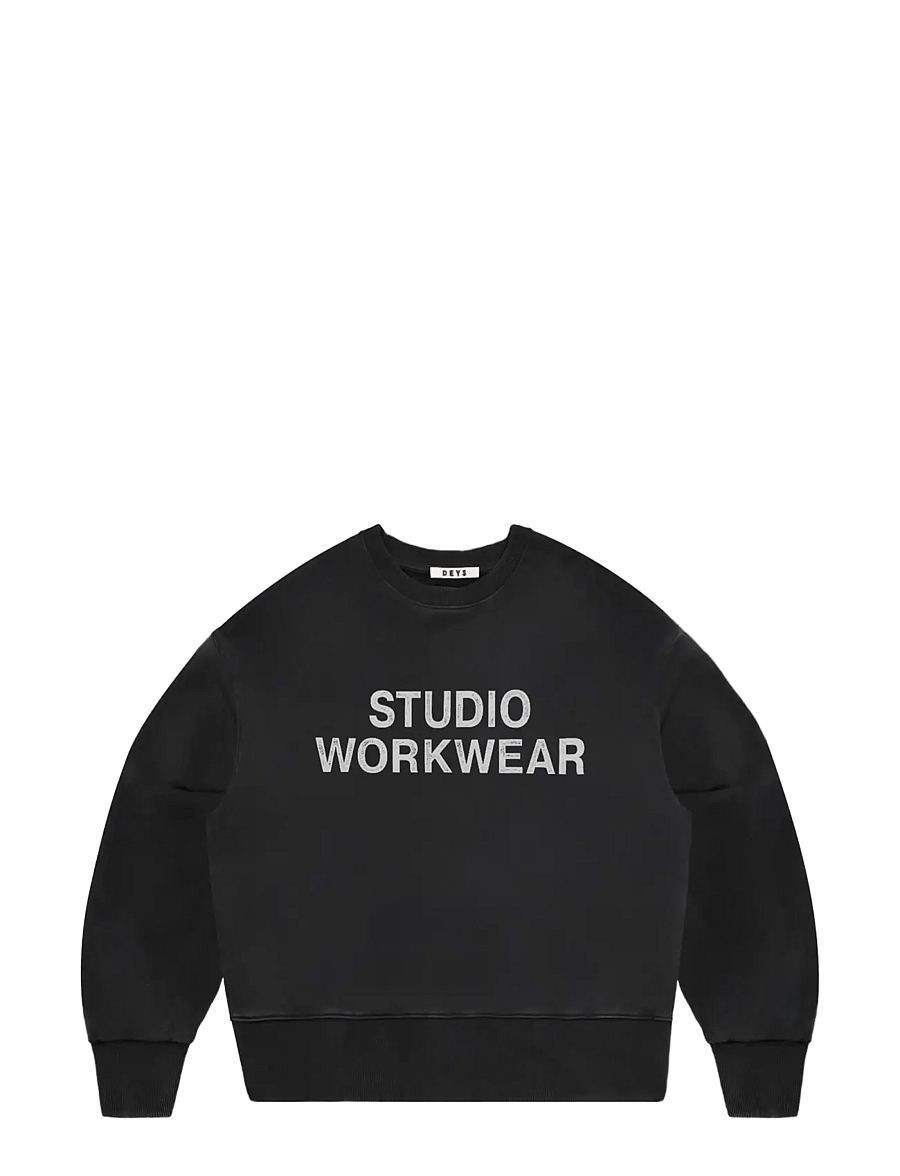 DEYS - Lawndale Crewneck Sweatshirt - dressipluusid - washed black - 1