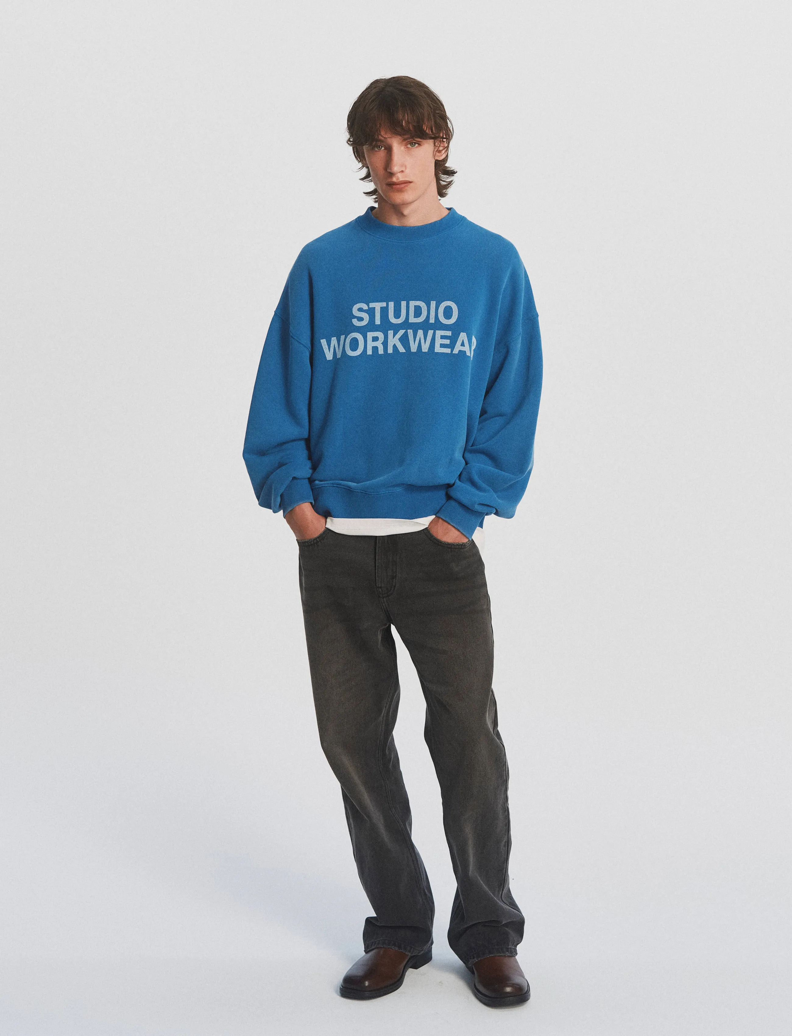 DEYS Lawndale Crewneck Sweatshirt, Herren, Crewneck Sweatshirt, Blau, Gr.S