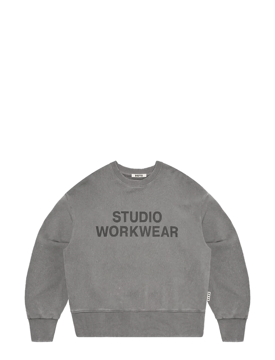 DEYS - Lawndale Crewneck Sweatshirt - dressipluusid - washed grey - 1