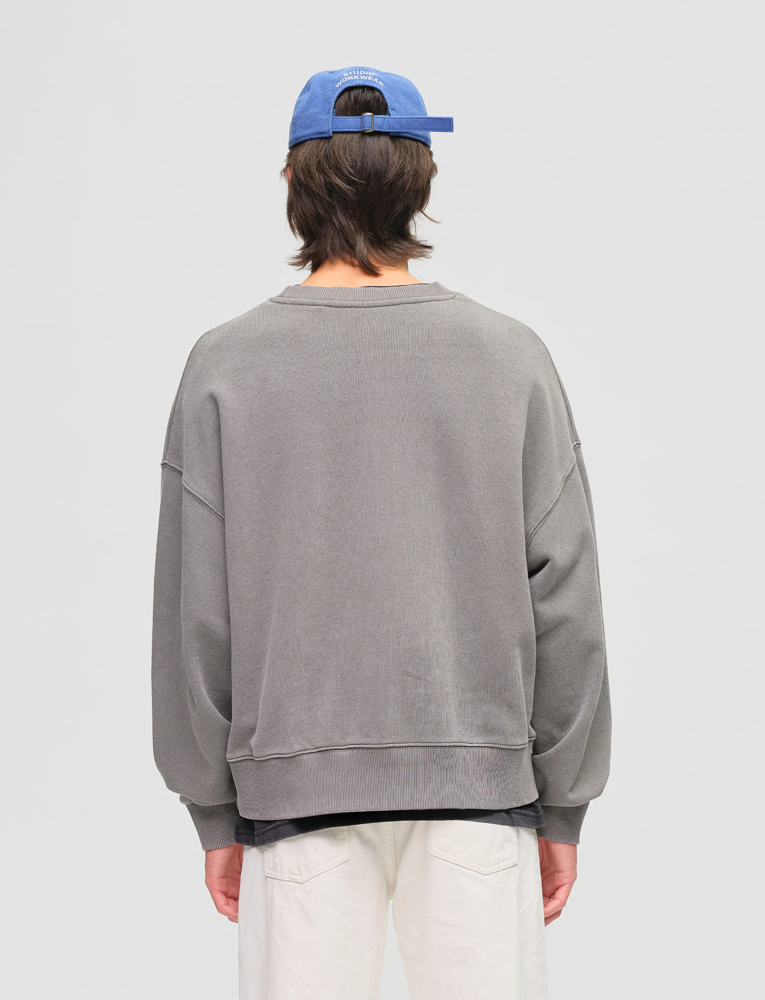 DEYS - Lawndale Crewneck Sweatshirt - dressipluusid - washed grey - 3