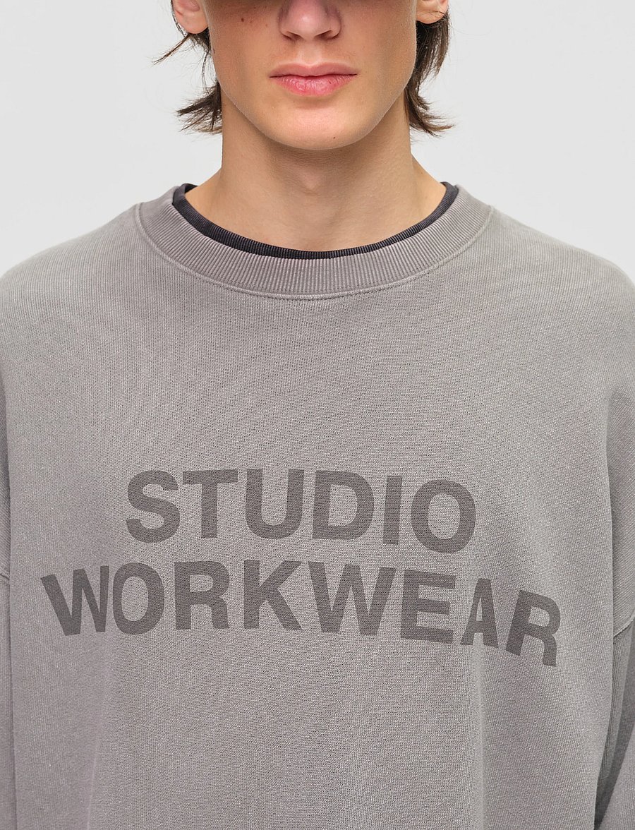DEYS - Lawndale Crewneck Sweatshirt - dressipluusid - washed grey - 4