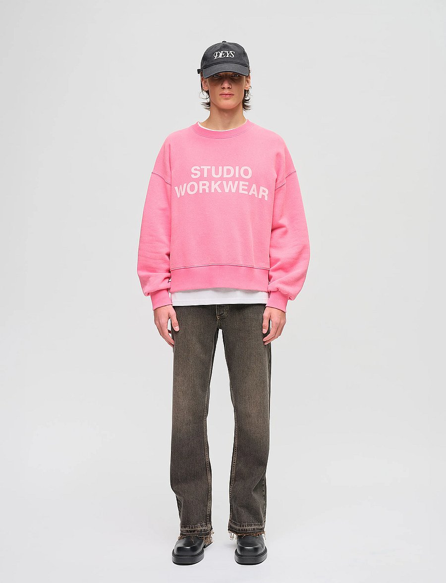 DEYS - Lawndale Crewneck Sweatshirt - dressipluusid - washed pink - 0
