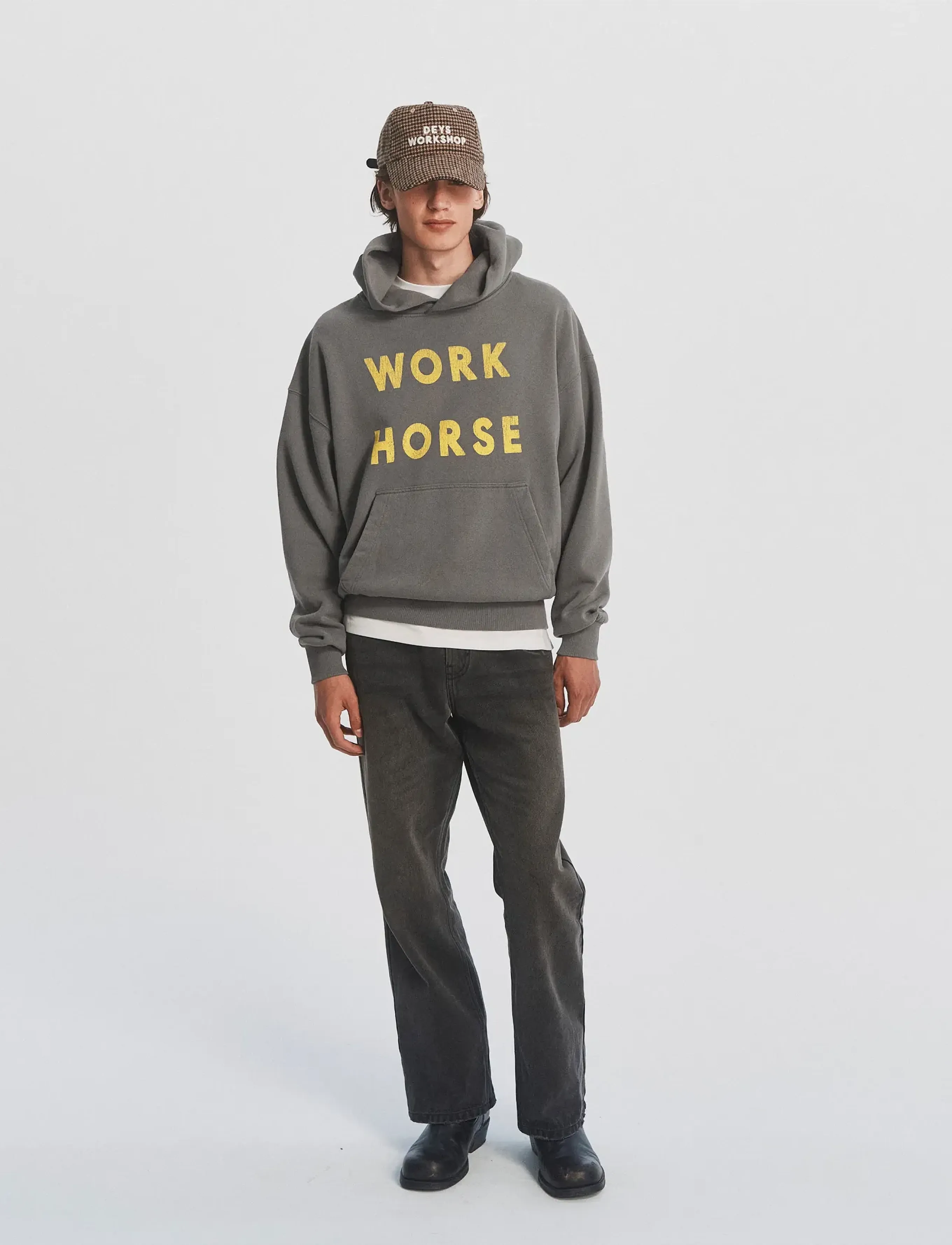 DEYS Pomona Print Hoodie - DEYS - WASHED GREY / grey