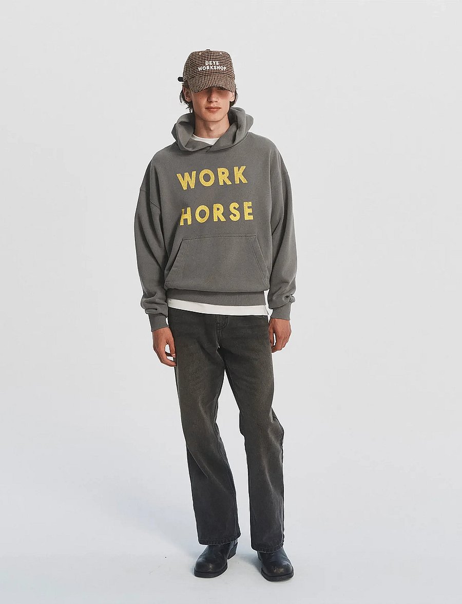DEYS - Pomona Print Hoodie - kapuutsiga pusad - washed grey - 0