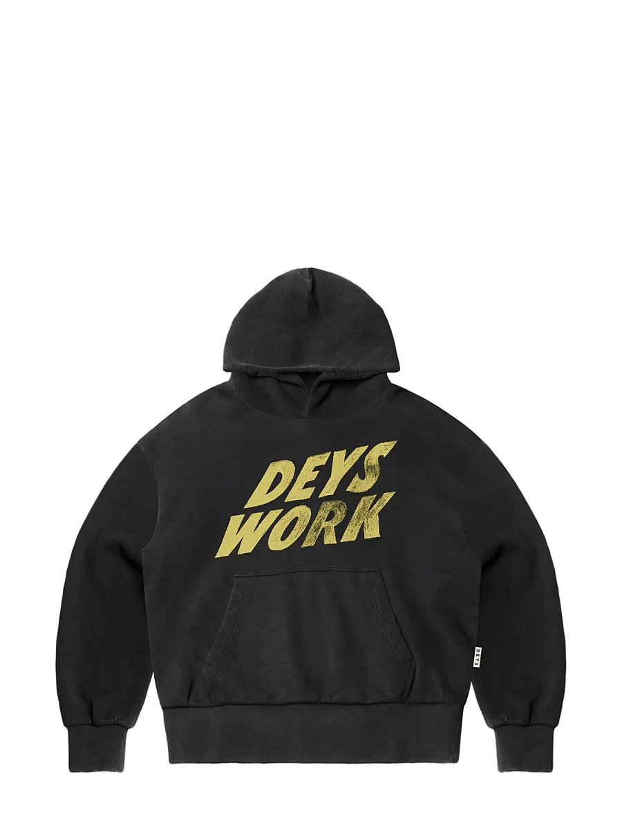 DEYS - Moreno Print Hoodie - washed black - 1