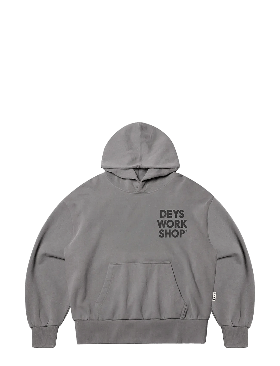 DEYS - Moreno Print Hoodie - washed grey - 0