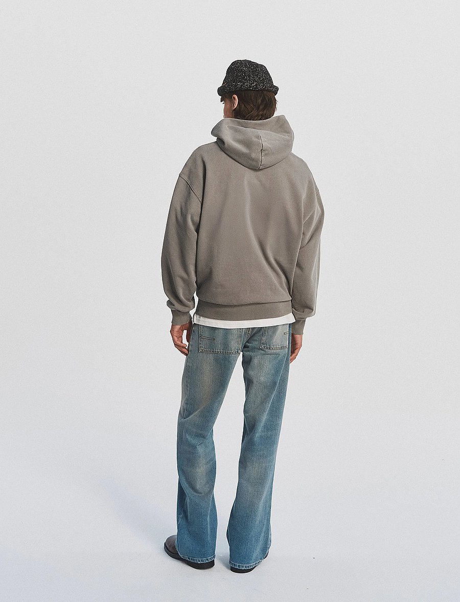 DEYS - Moreno Print Hoodie - washed grey - 3