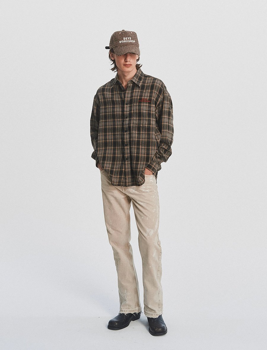 DEYS - Colton Flannel Shirt - flanellsärgid - grey check - 0