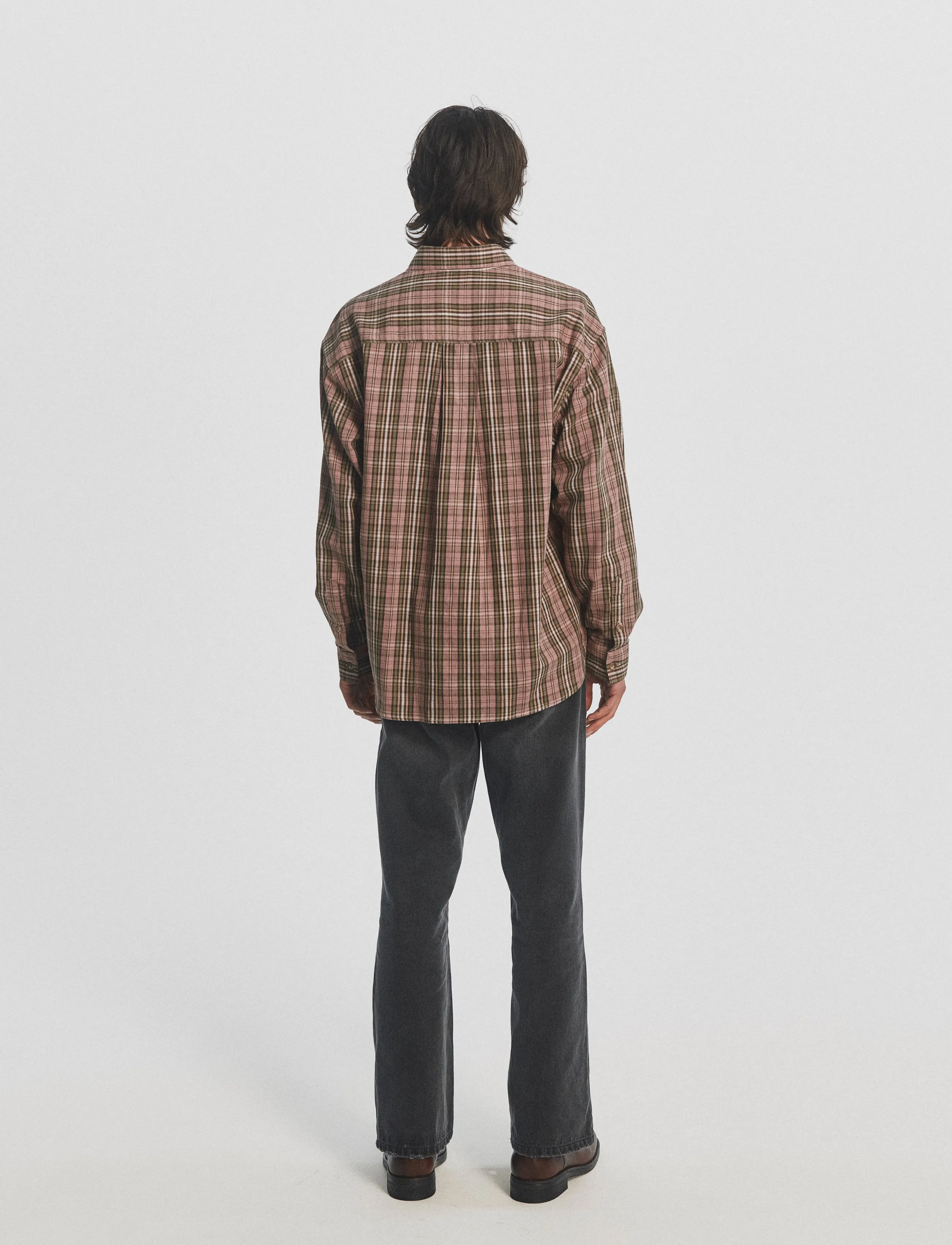 DEYS - Colton Flannel Shirt - flanellsärgid - pink check - 3
