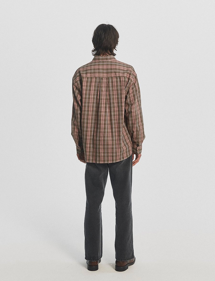 DEYS - Colton Flannel Shirt - flanellsärgid - pink check - 3