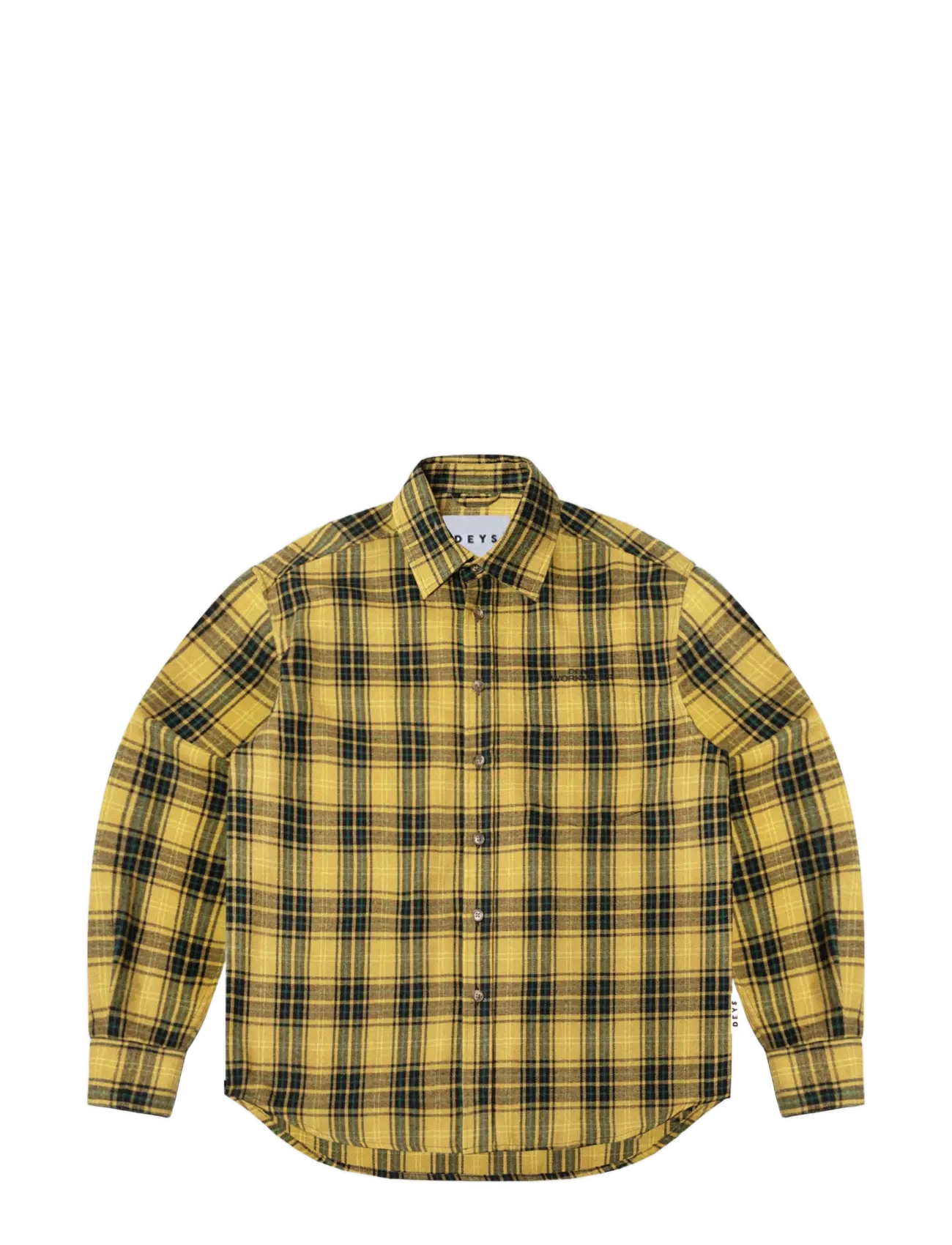 DEYS - Colton Flannel Shirt - flanellsärgid - yellow check - 1