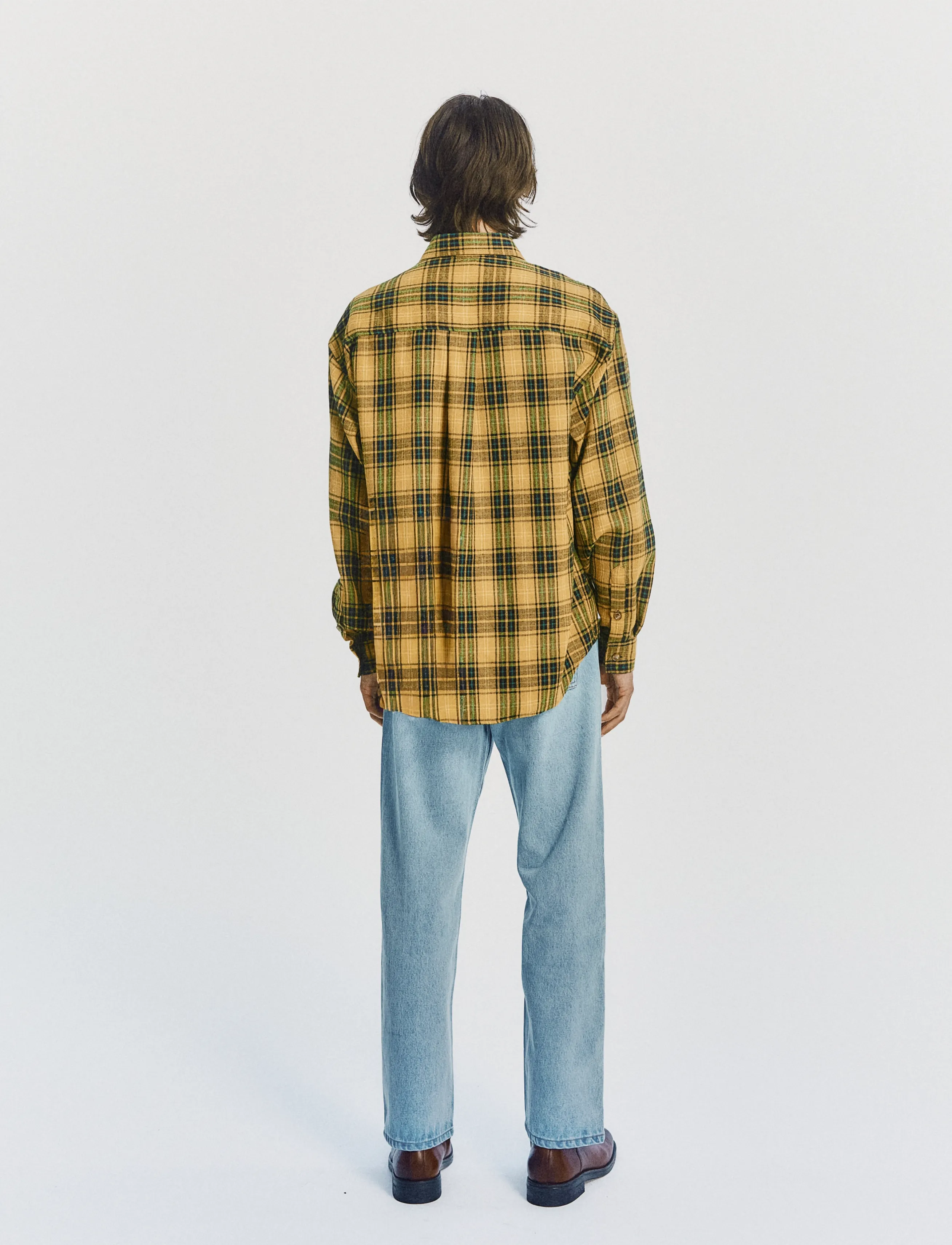 DEYS - Colton Flannel Shirt - flanellsärgid - yellow check - 3