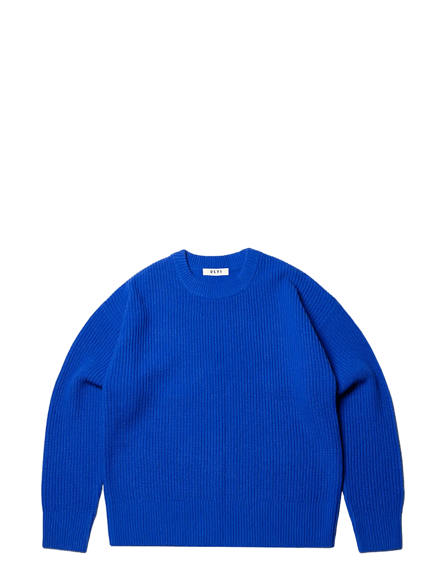 DEYS - Montebello Wool Crewneck - Ümara kaelusega - blue - 1