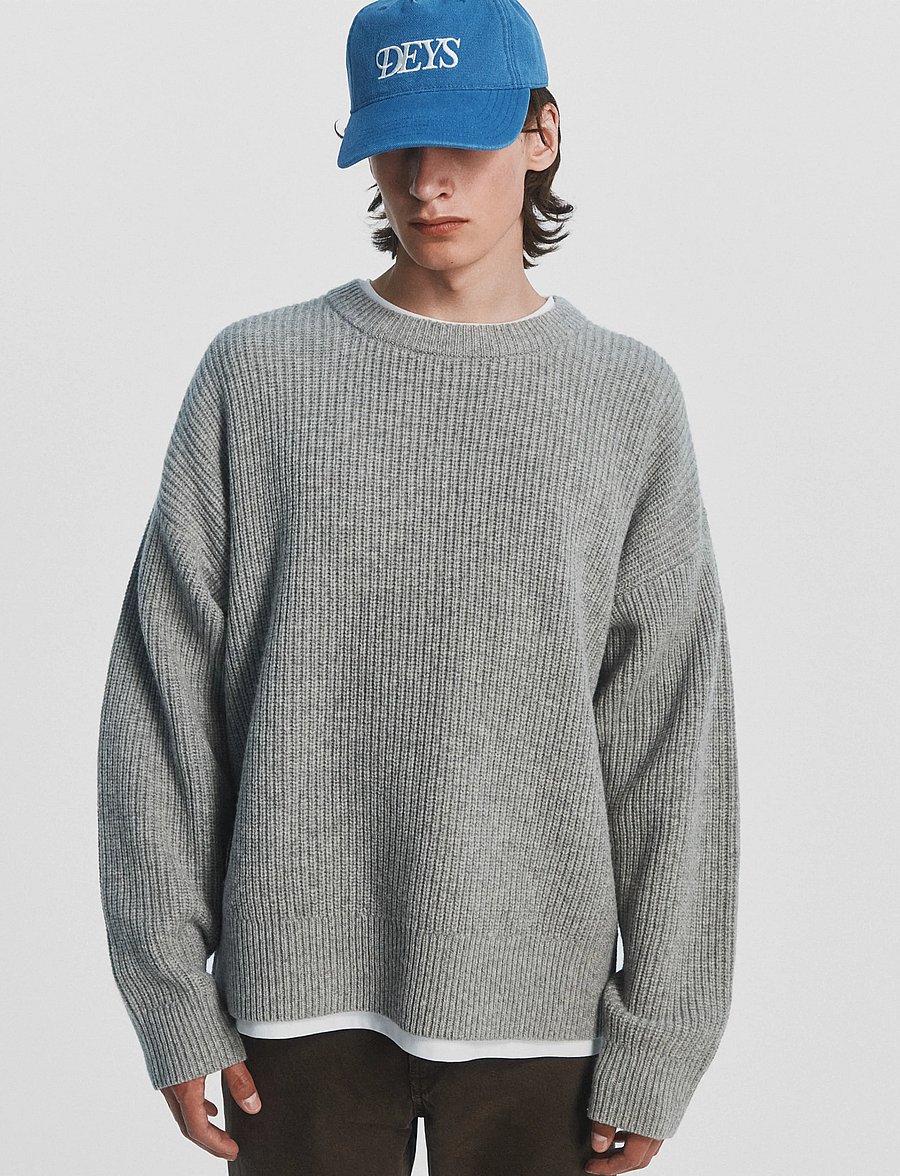 DEYS - Montebello Wool Crewneck - Ümara kaelusega - grey - 4