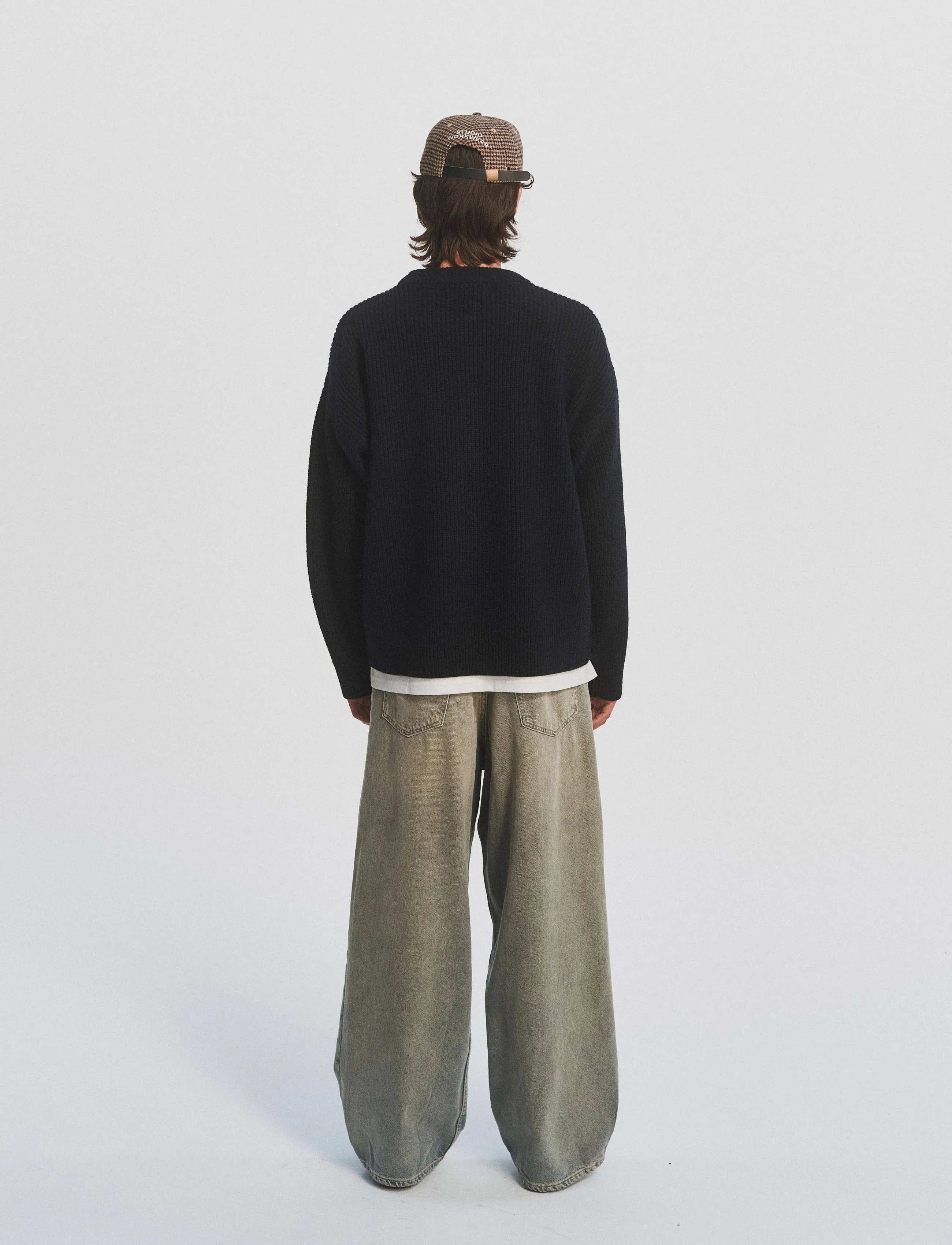 DEYS Montebello Wool Zip-Through stickade tröjor herr – bild 2