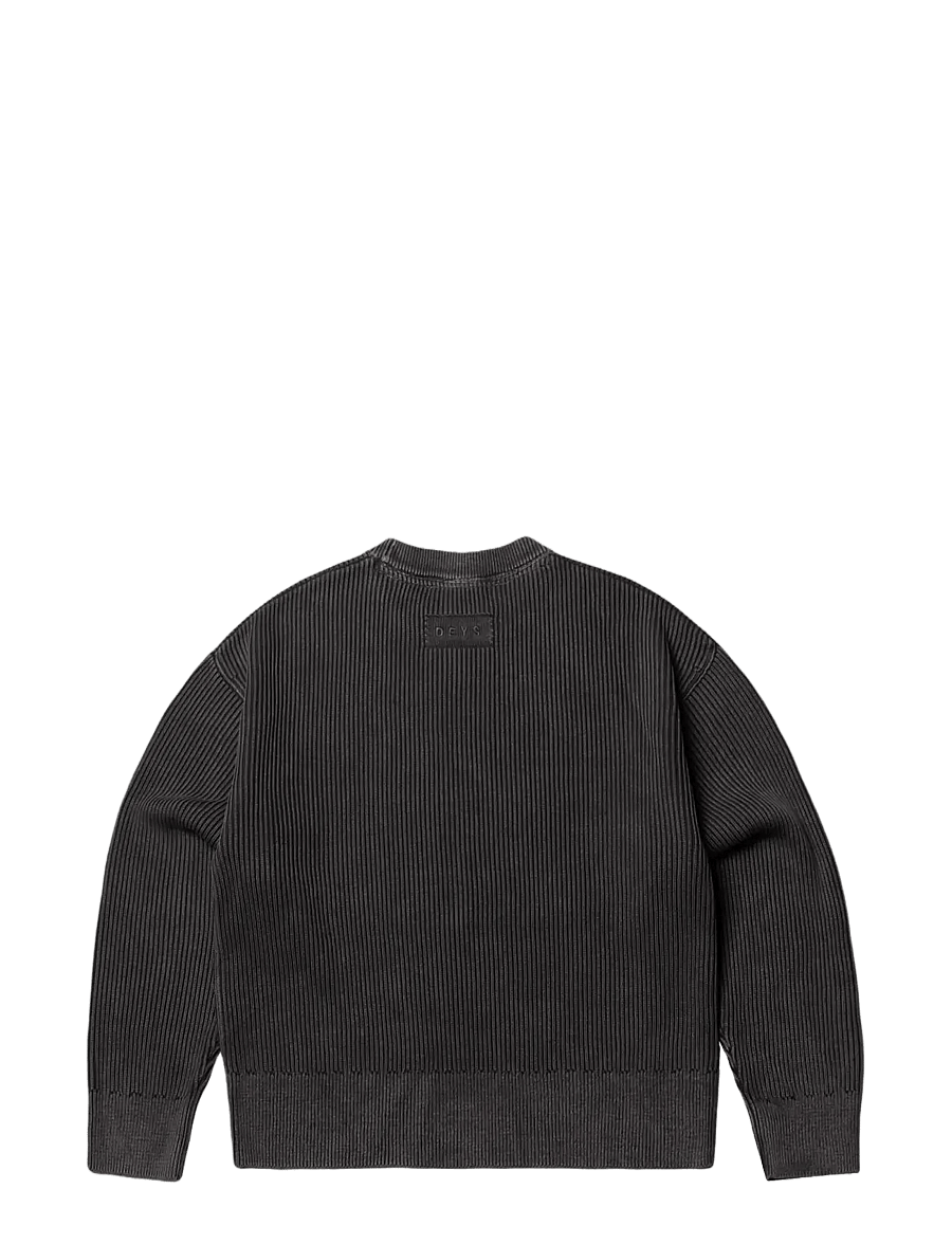 DEYS - Pasadena Washed Crewneck - washed black - 2