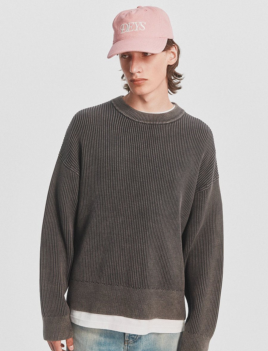 DEYS - Pasadena Washed Crewneck - washed black - 4