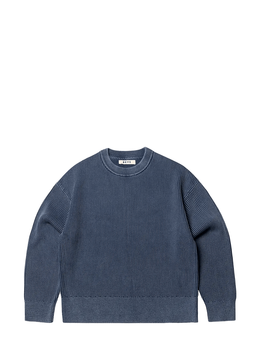 DEYS - Pasadena Washed Crewneck - washed blue - 1