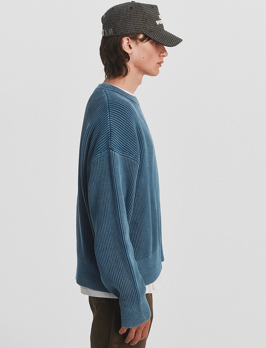 DEYS - Pasadena Washed Crewneck - washed blue - 4