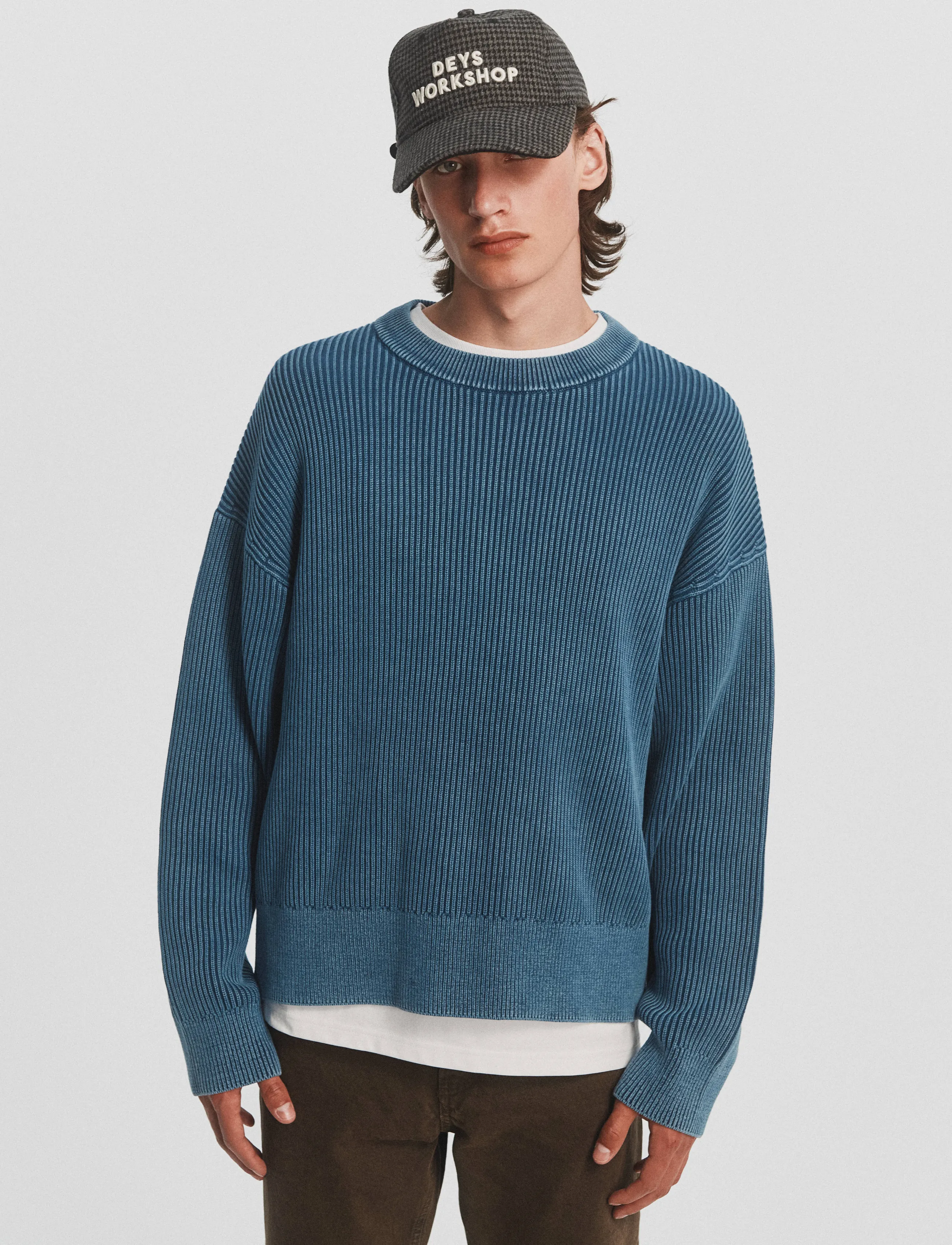 DEYS - Pasadena Washed Crewneck - washed blue - 5