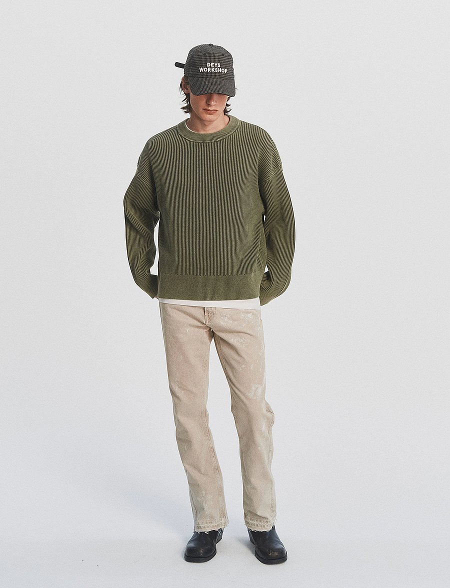 DEYS - Pasadena Washed Crewneck - washed green - 0