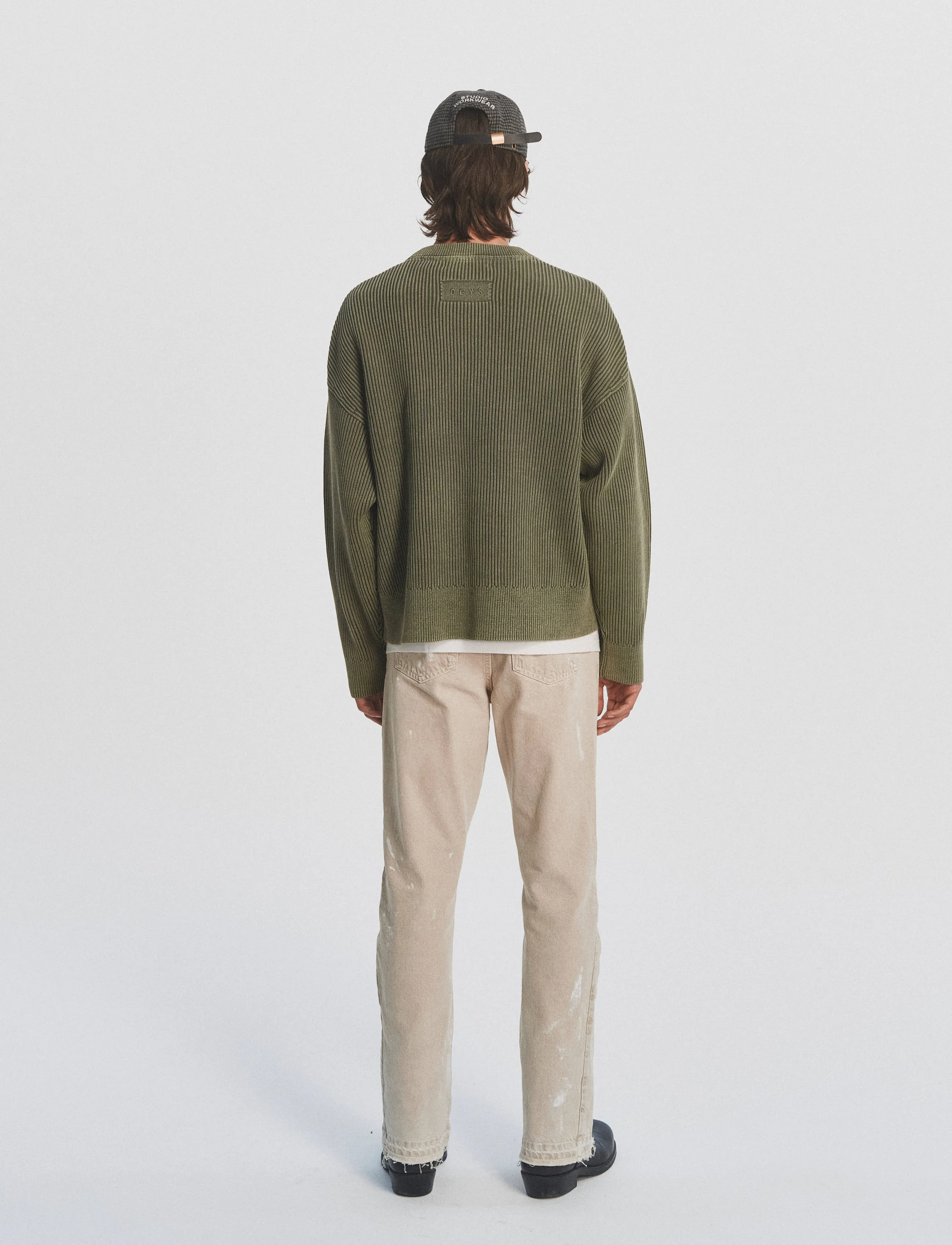 DEYS - Pasadena Washed Crewneck - washed green - 3