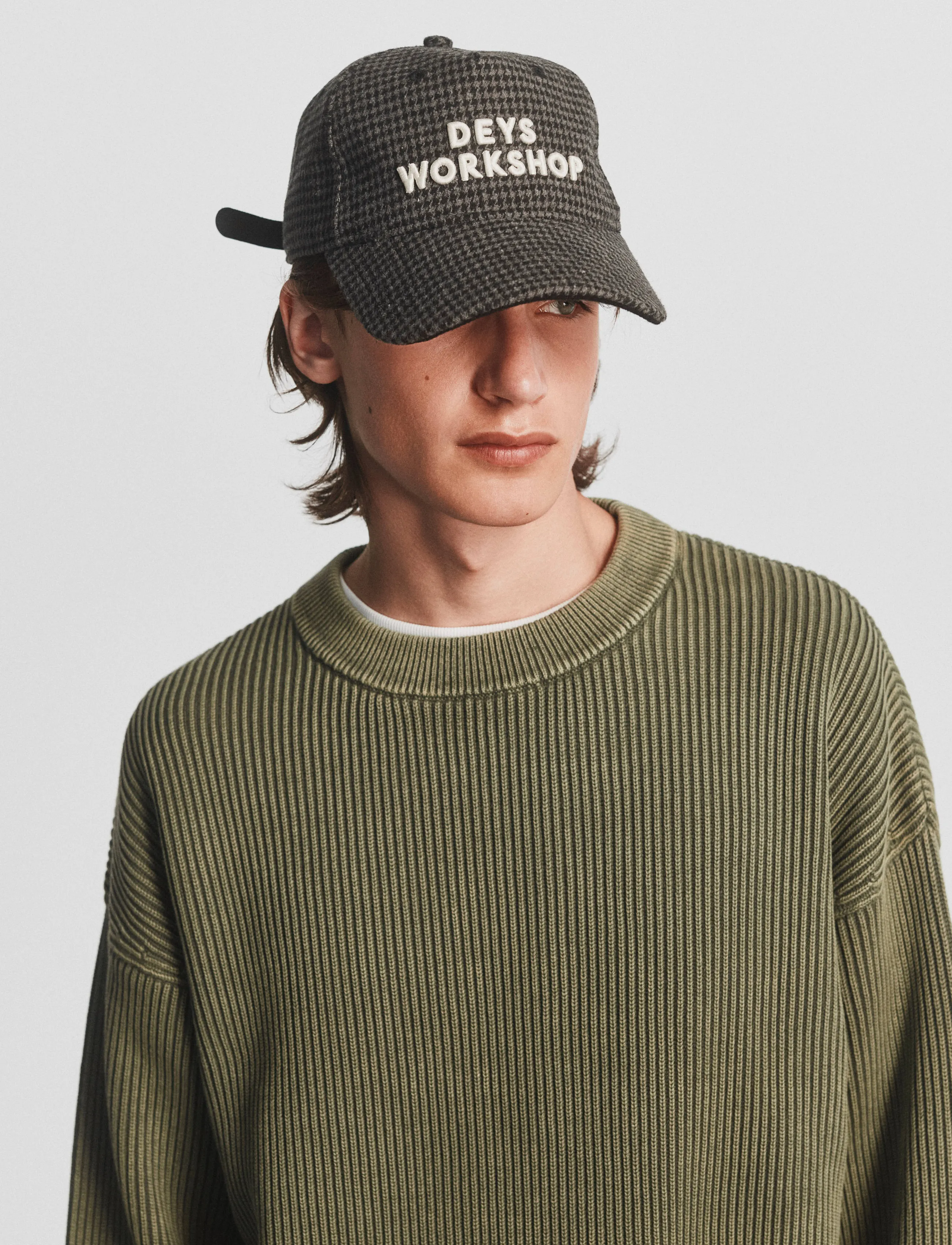 DEYS Pasadena Washed Crewneck stickade tröjor herr – bild 4