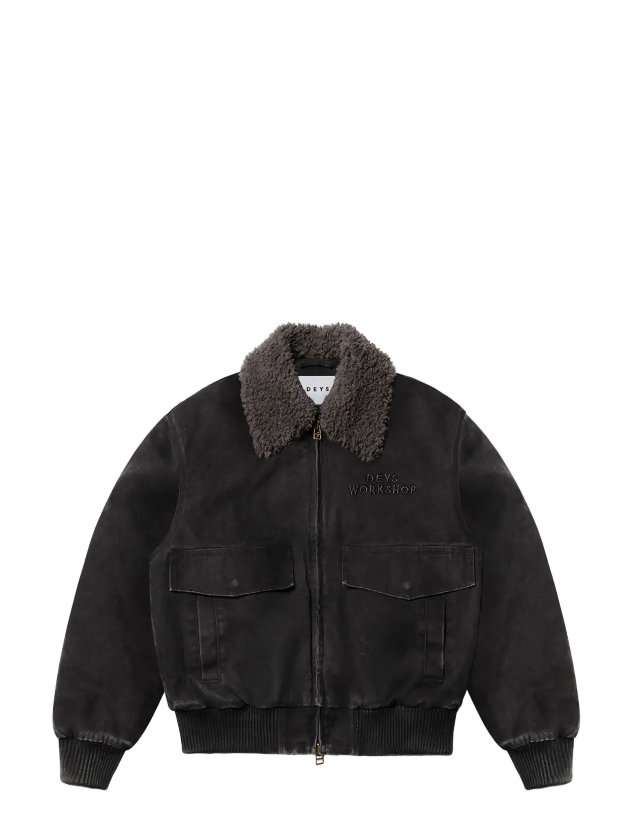 DEYS - Anaheim Canvas Bomber Jacket - sügisjoped - washed black - 1
