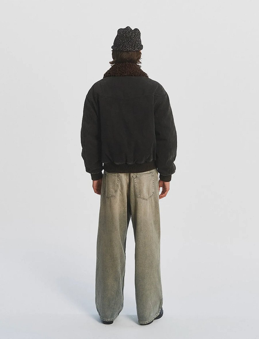 DEYS - Anaheim Canvas Bomber Jacket - sügisjoped - washed black - 3