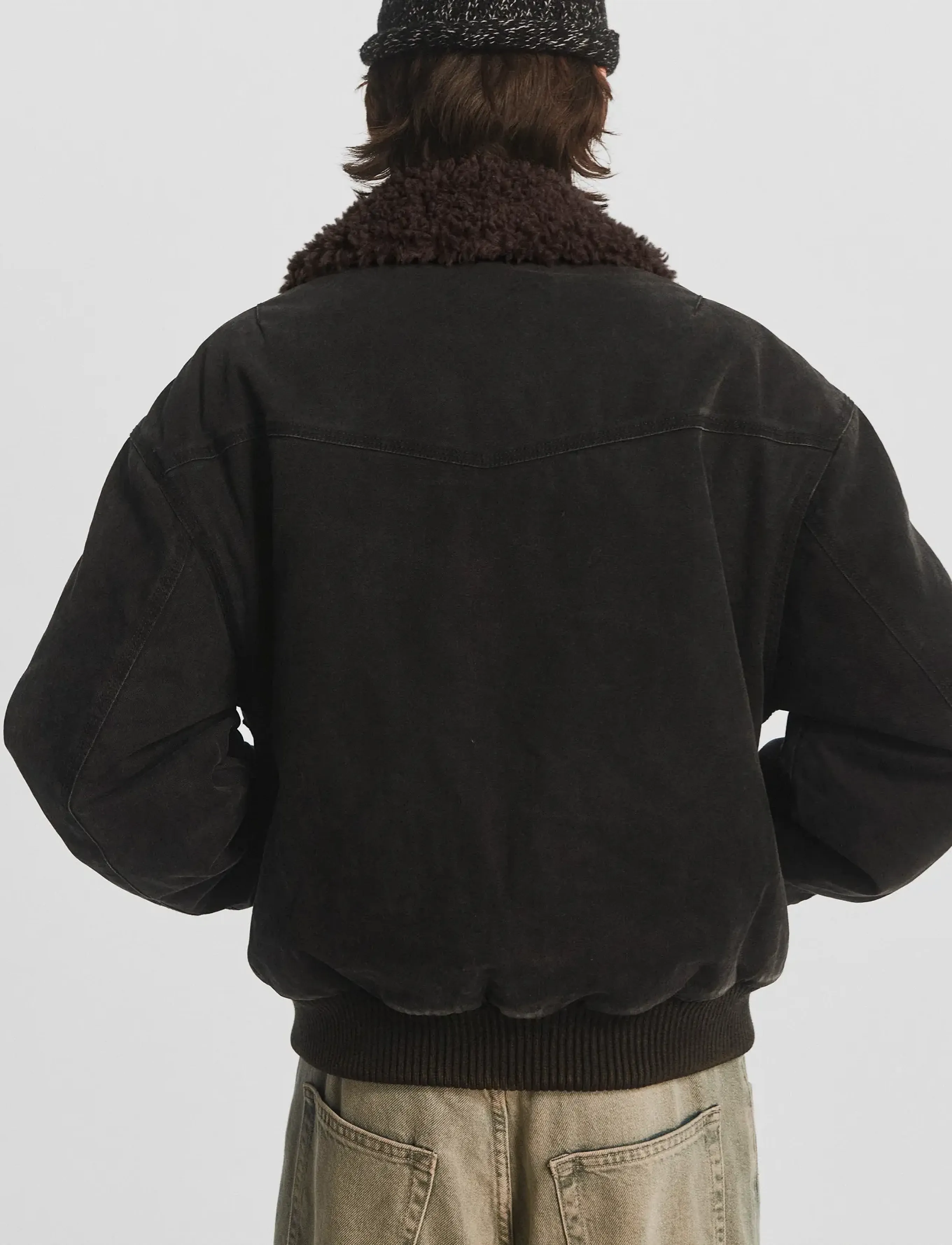 DEYS - Anaheim Canvas Bomber Jacket - sügisjoped - washed black - 5