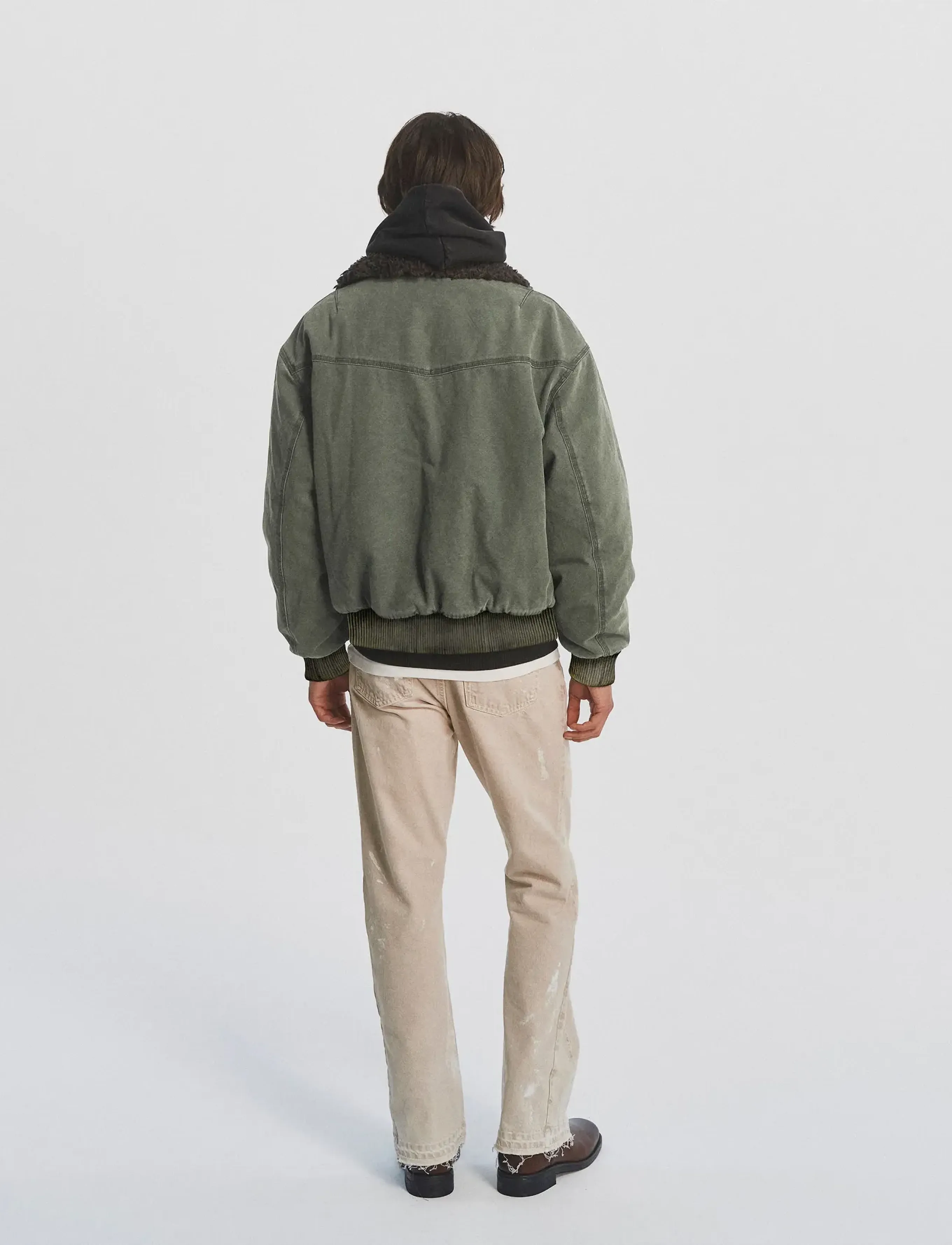 DEYS - Anaheim Canvas Bomber Jacket - sügisjoped - washed green - 2