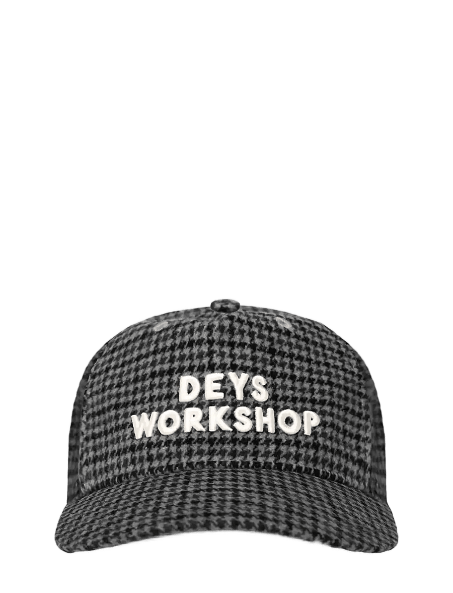 DEYS - Malloy Wool Cap - charcoal check - 1