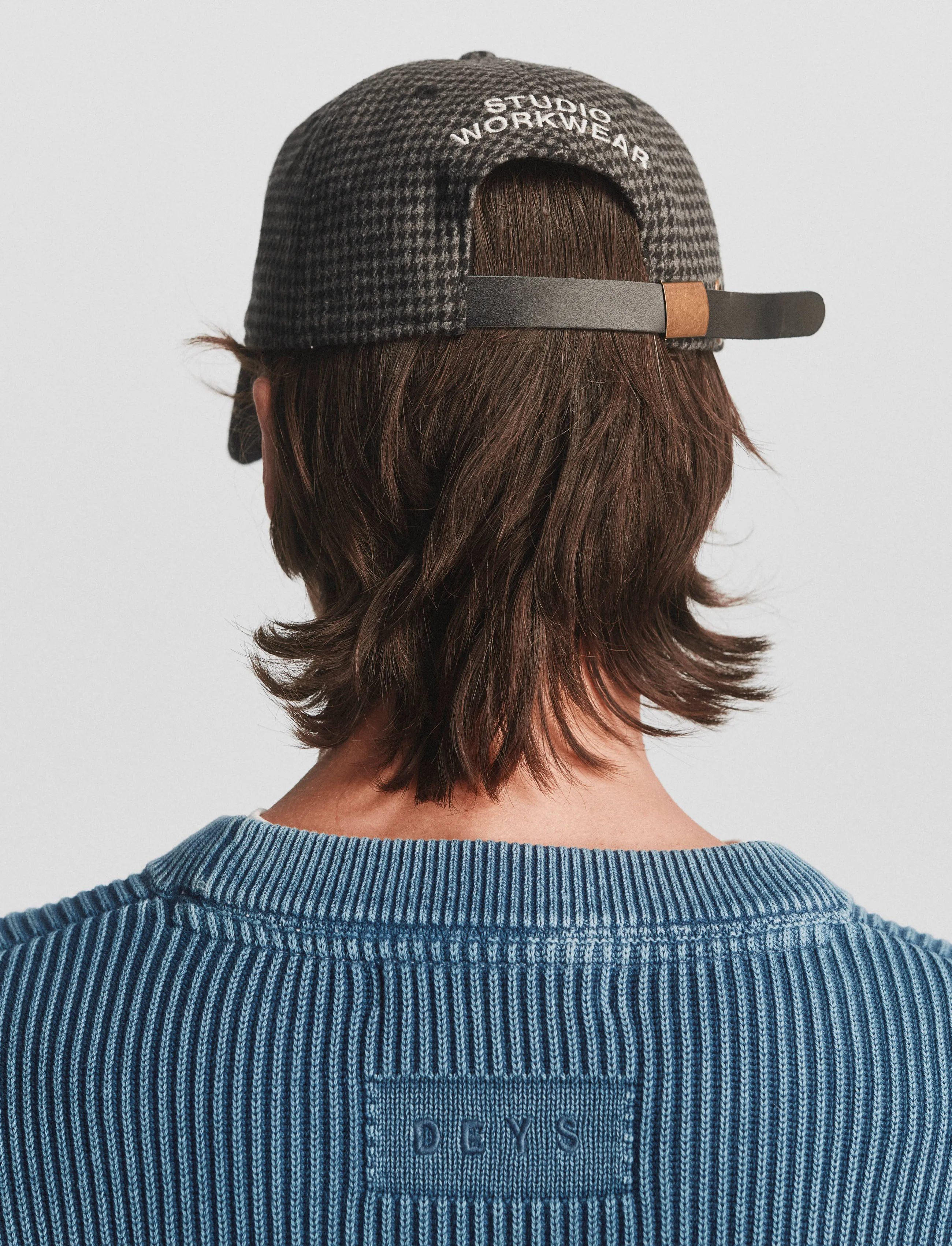 DEYS - Malloy Wool Cap - charcoal check - 3