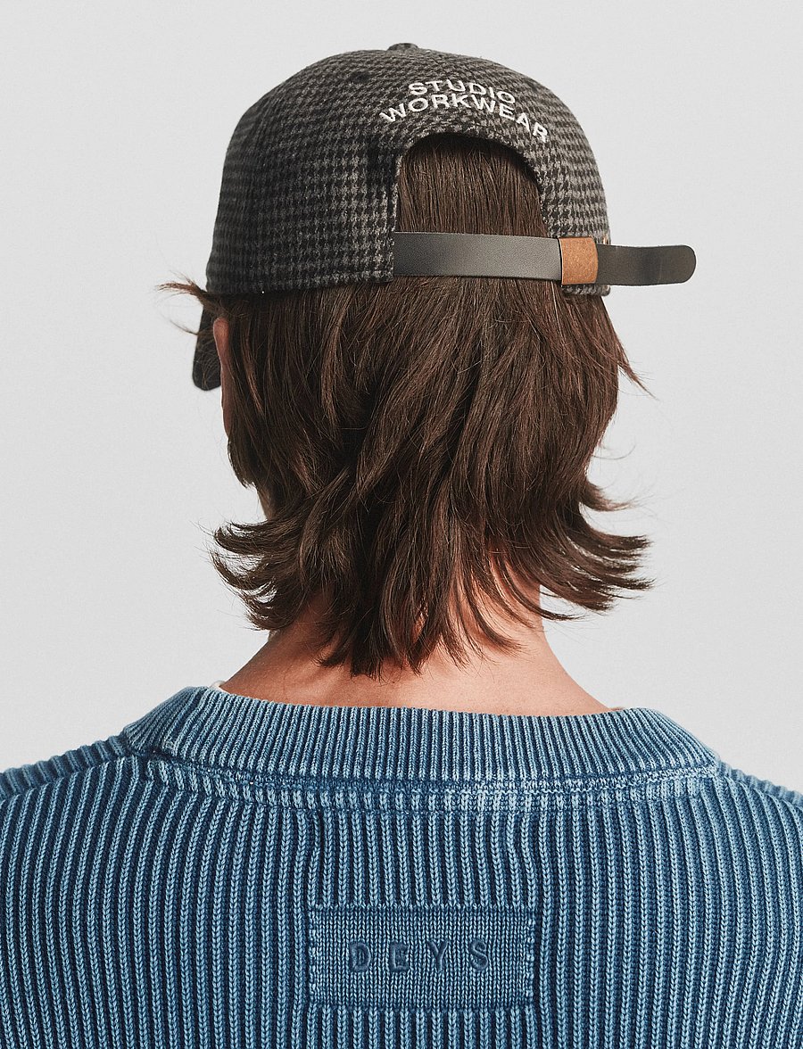 DEYS - Malloy Wool Cap - charcoal check - 3