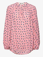 Diane von Furstenberg - DVF NEW FREDDIE BLOUSE - bluzki z długimi rękawami - twisted geo soft pink - 0