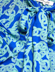 Diane von Furstenberg - DVF TINA TOP - long-sleeved blouses - crawling chain medium deep blue - 4