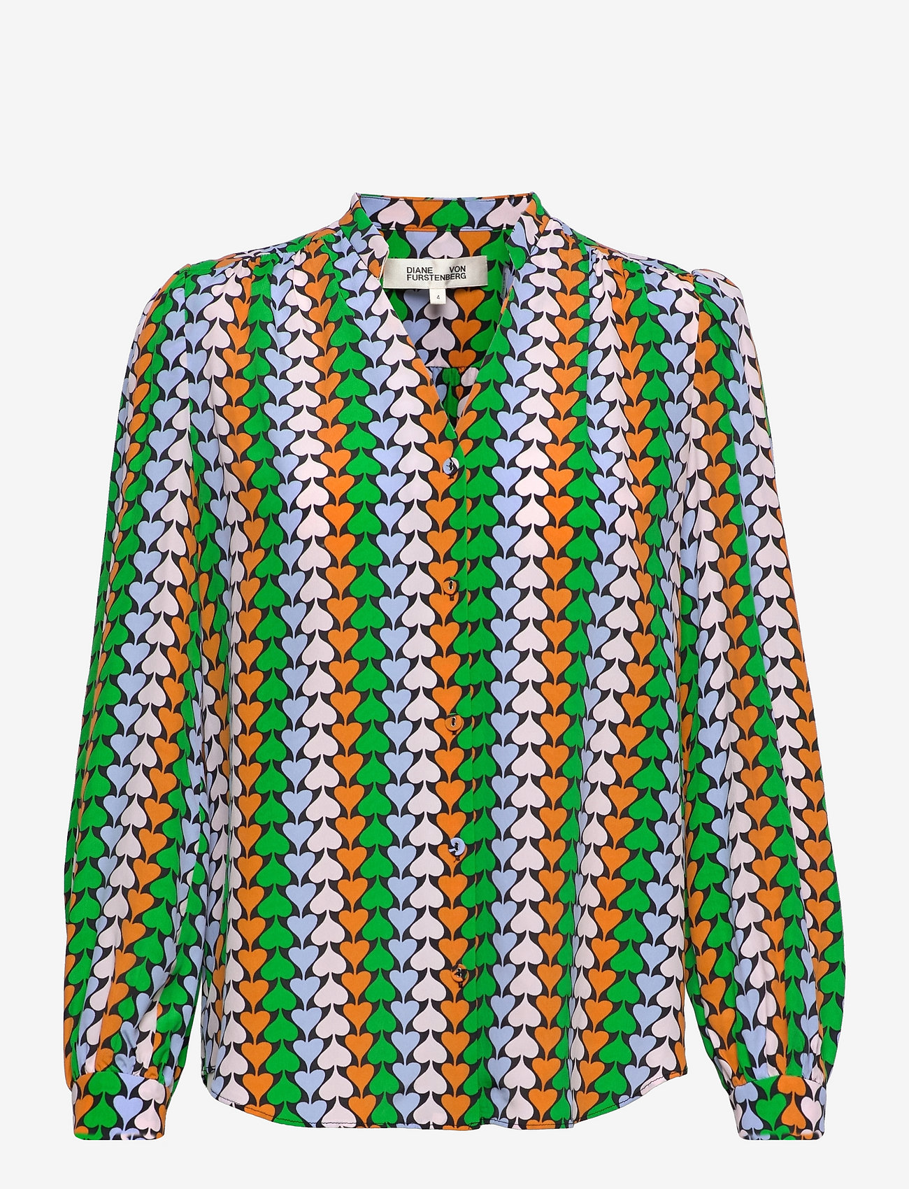 Diane von Furstenberg - DVF WASHINGTON TOP - heart trail small multi - 0