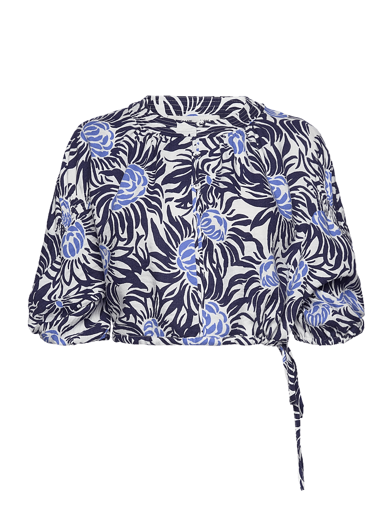 Diane von Furstenberg - DVF DARIO TOP - crop tops - anemone signature blue - 0