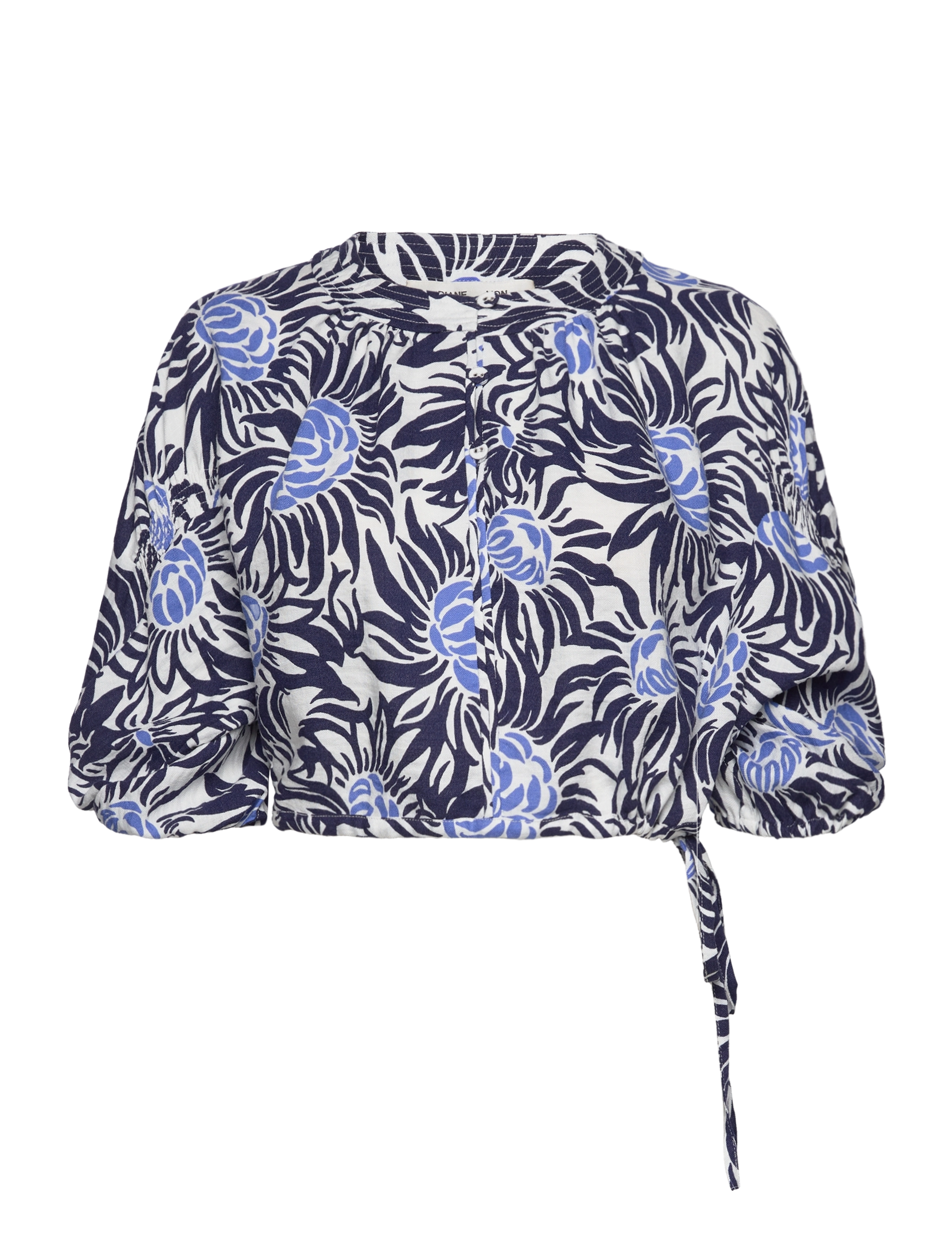 Diane von Furstenberg DVF DARIO TOP - Diane von Furstenberg - ANEMONE SIGNATURE BLUE / navy