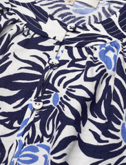 Diane von Furstenberg - DVF DARIO TOP - któtkie bluzki - anemone signature blue - 2