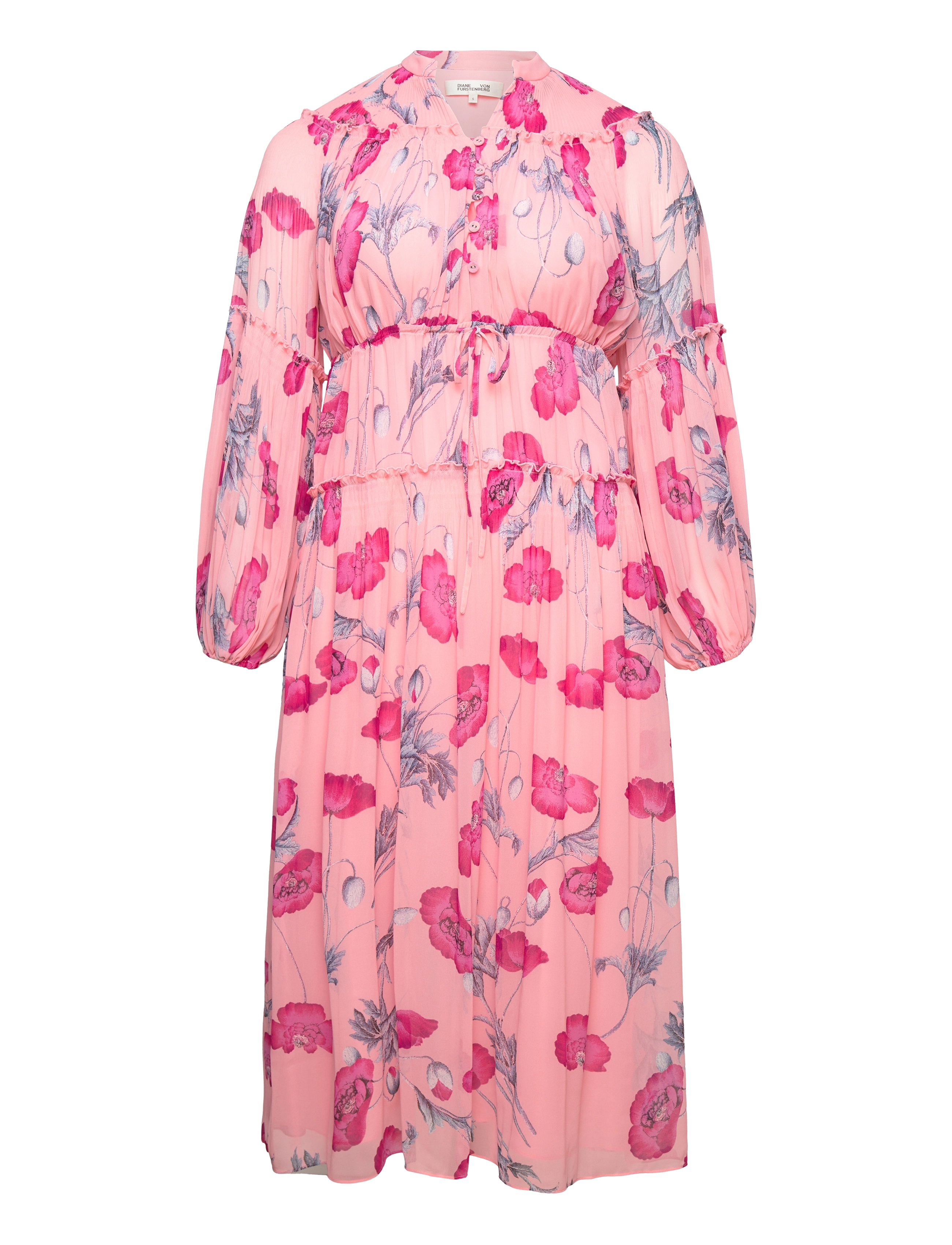 Diane von Furstenberg DVF LINK DRESS - Tøj - POPPY SOFT PINK / pink/rose