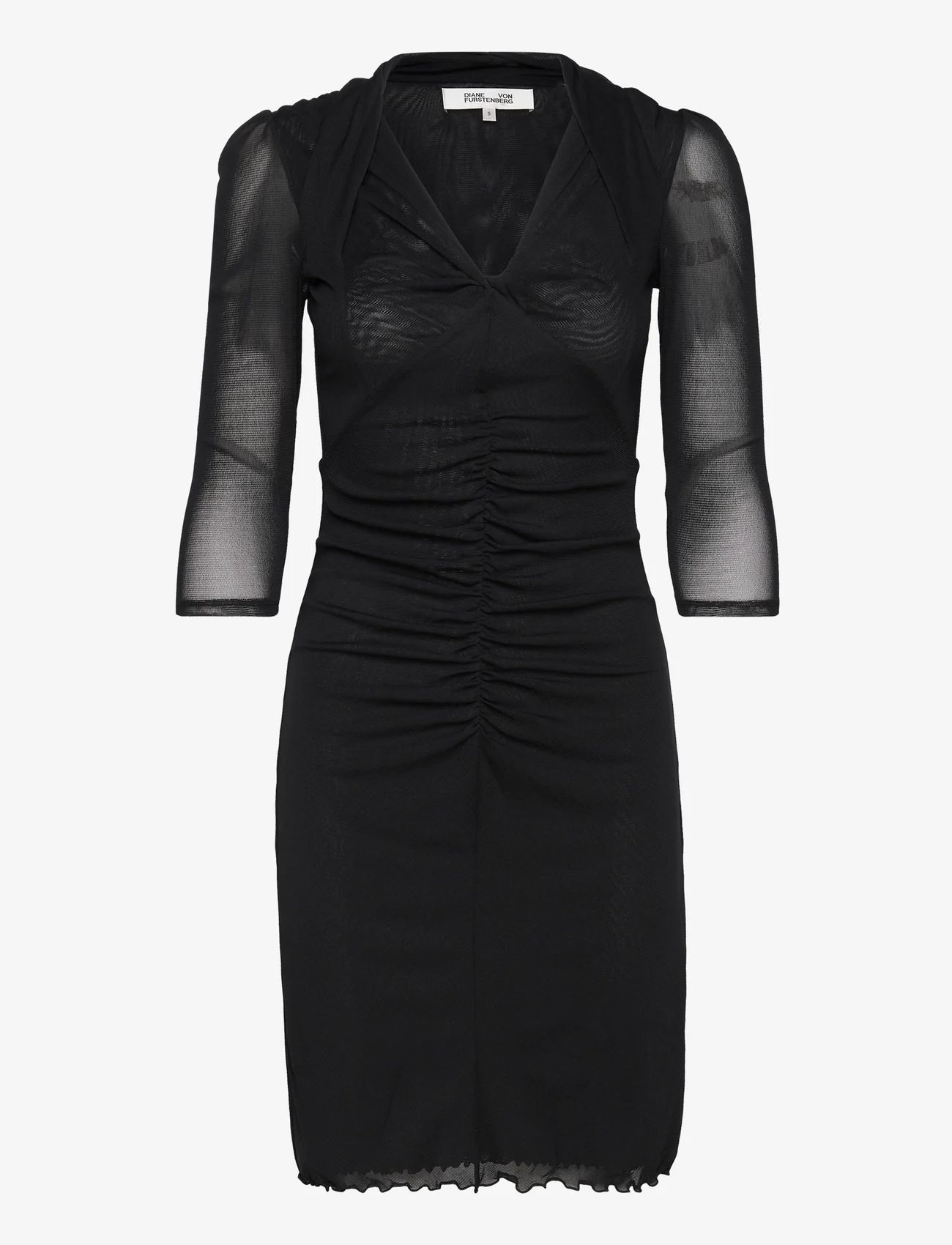 Diane von Furstenberg - DVF ELENA DRESS - vakarėlių drabužiai išparduotuvių kainomis - black - 0