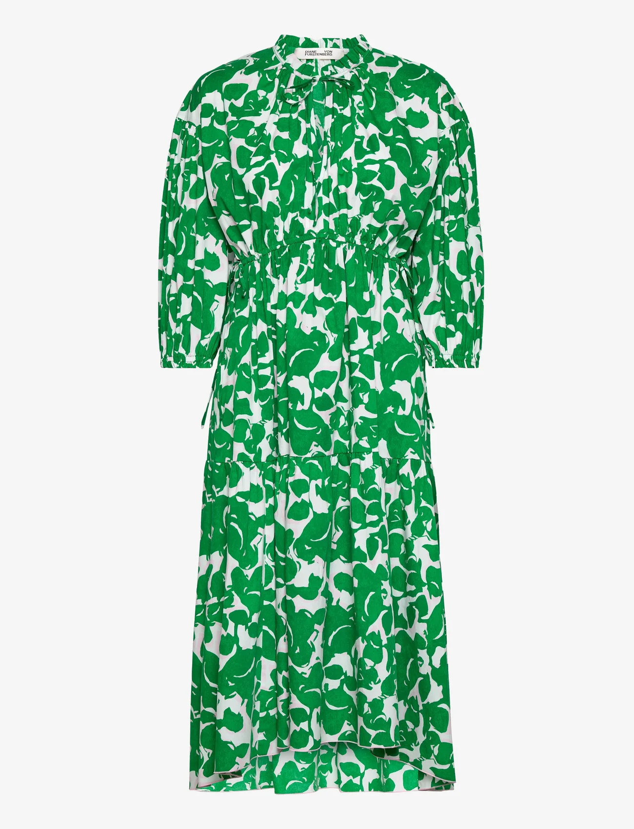 Diane von Furstenberg - DVF ARTIE DRESS - sukienki letnie - flora nocturna green - 0