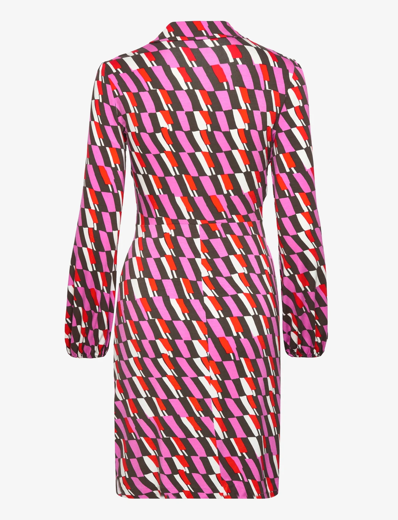 Diane von Furstenberg - DVF CHUCK DRESS - festmode zu outlet-preisen - arta geo pink me - 1