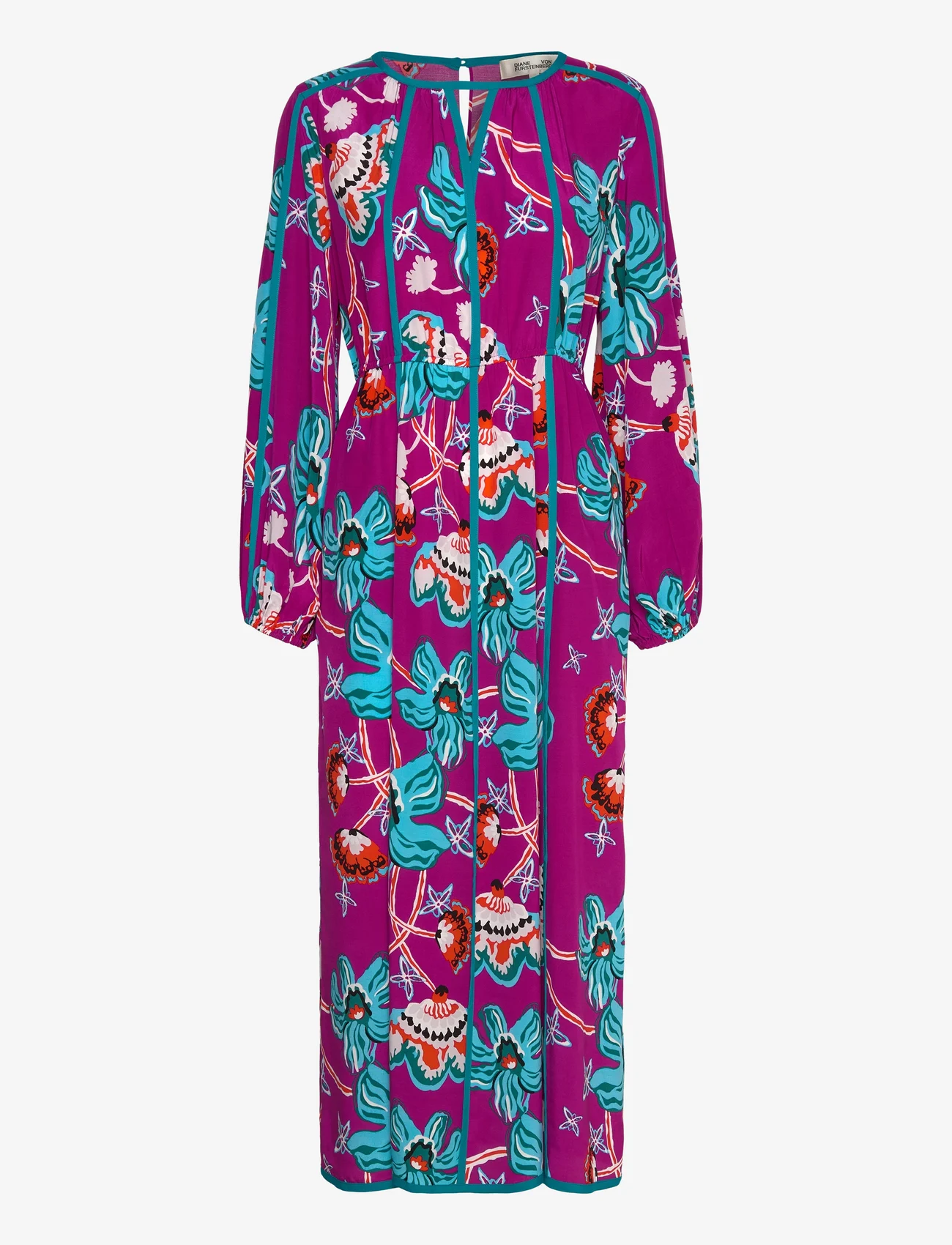 Diane von Furstenberg - DVF SCOTT DRESS - summer dresses - tiger lily gt shocking beet - 0